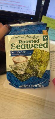 Sea Salt Roasted Seaweed & Seasoned Snack, Sea Salt