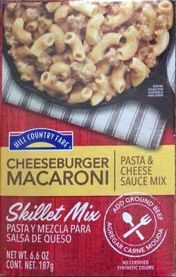 Cheeseburger Macaroni Pasta & Cheese Sauce Skillet Mix, Cheeseburger Macaroni