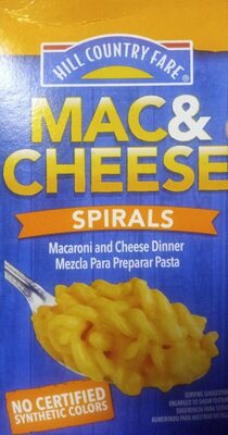 Spirals Mac & Cheese Macaroni And Cheese Dinner, Spirals