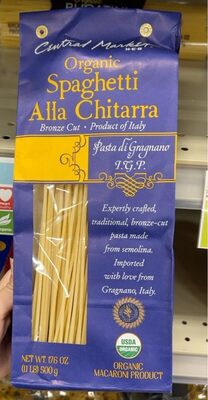 Organic Macaroni Product, Bronze Cut Spaghetti Alla Chitarra