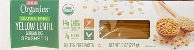 Gluten Free Pasta, Yellow Lentil & Brown Rice Spaghetti