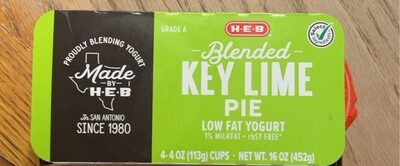 Key Lime Pie Blended Low Fat Yogurt, Key Lime Pie