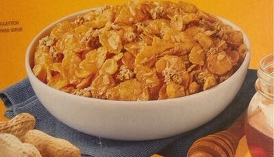 Honey & Nut A Blend Of Corn Flakes Coated In Honey, Sprinkled With Peanut Pieces And Combined With Granola, Honey & Nut