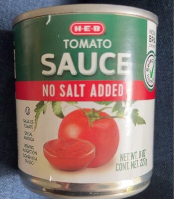 No Salt Added Tomato Sauce, No Salt Added Tomato