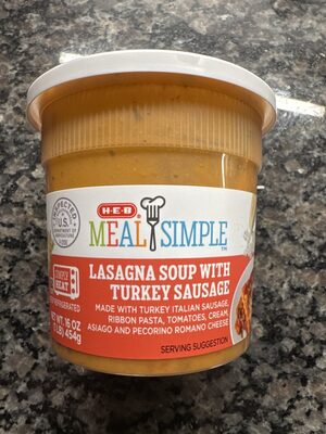 Lasagna Soup With Turkey Sausage, Lasagna With Turkey Sausage