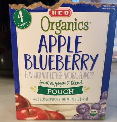 Apple Blueberry Fruit & Yogurt Blend Pouch, Apple Blueberry