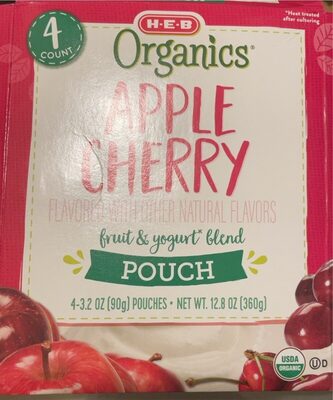 Apple Cherry Fruit & Yogurt Blend Pouch, Apple Cherry