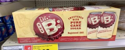 Dr. B Pure Cane Sugar Soda, Dr. B