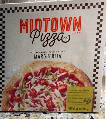 Midtown Pizza Co., Margherita Mozzarella, Cherry Tomatoes Stone Baked Italian Pizza, Margherita