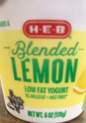 Lemon Blended Low Fat Yogurt, Lemon