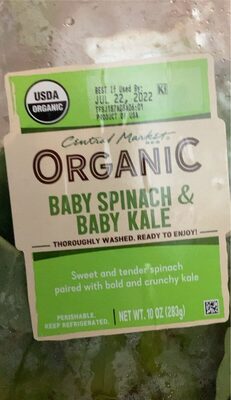 Organic Baby Spinach & Baby Kale