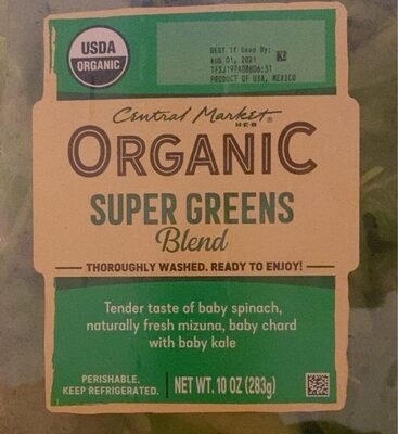 Super Greens Organic Blend, Super Greens