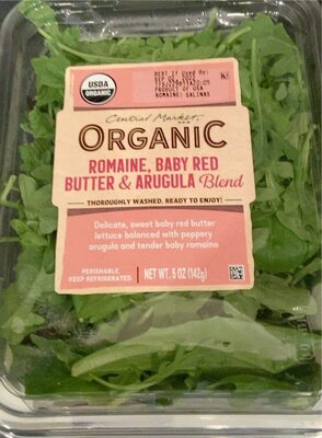 Romaine, Baby Red Butter & Arugula Organic Blend, Romaine, Baby Red Butter & Arugula