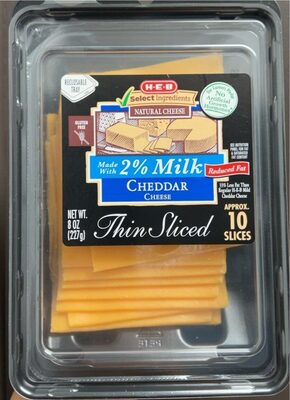 Cheddar Thin Sliced Cheese, Cheddar