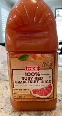Ruby Red Grapefruit 100% Juice, Ruby Red Grapefruit