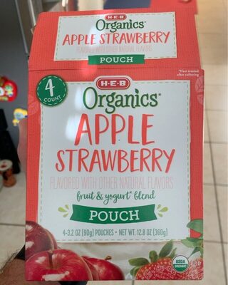 Apple Strawberry Fruit & Yogurt Blend Pouch, Apple Strawberry
