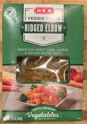 Veggie Pasta, Ridged Elbow