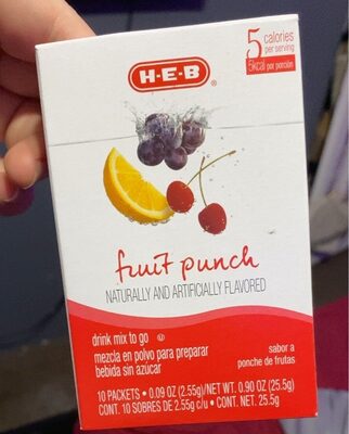 Fruit Punch Drink Mix To Go, Fruit Punch