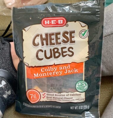 Colby And Monterey Jack Cheese Cubes, Colby And Monterey Jack