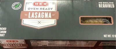Enriched Macaroni Product, Oven Ready Lasagna