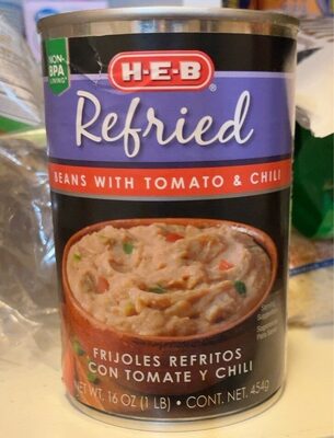 Refried Beans With Tomato & Chili, Tomato & Chili