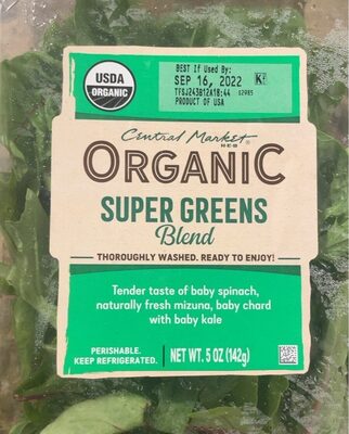 Super Greens Organic Blend, Super Greens