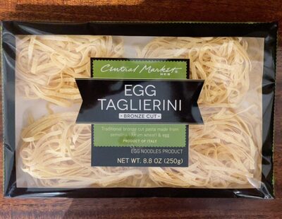 Egg Noodles Product, Bronze Cut Egg Taglierini