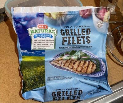 Grilled Chicken Breast Filets With Rib Meat, Grilled