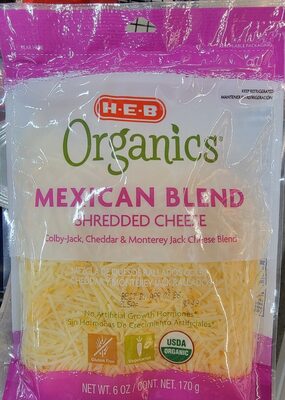 Mexican Blend Of Sharp Cheddar, Colby And Monterey Jack Shredded Cheese, Mexican Blend