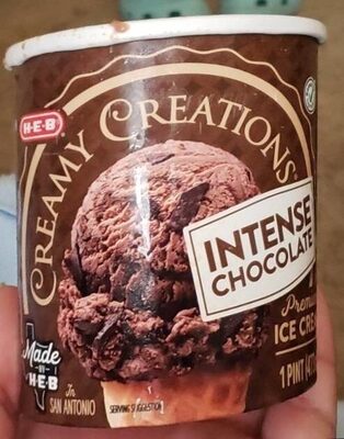 Creamy Creations, Intense Chocolate Premium Ice Cream, Intense Chocolate