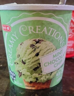 Creamy Creations, Mint Chocolate Chip Premium Ice Cream, Mint Chocolate Chip