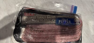 Black Pepper Uncured Turkey Bacon, Black Pepper
