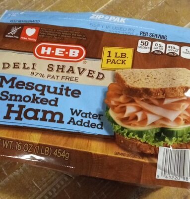 Mesquite Smoked Deli Shaved Ham, Mesquite Smoked