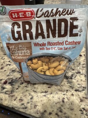 Whole Roasted Cashew Grande With Sea Salt, Whole Roasted With Sea Salt