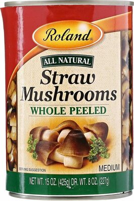 Medium Whole Peeled Straw Mushrooms