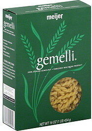Enriched Macaroni Product, Gemelli