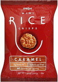 Caramel Mini Rice Crisps, Caramel