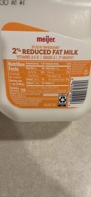 2% Reduced Fat Milk
