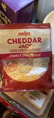 Cheddar Jack Cheddar & Monterey Jack Finely Shredded Cheeses, Cheddar Jack