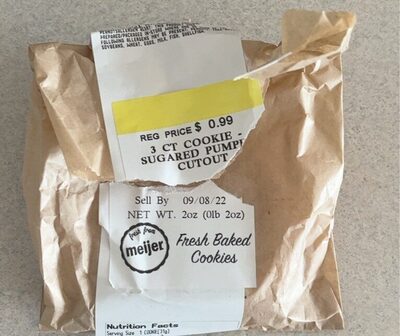Pumpkin Sugared Cookie, Pumpkin Sugared