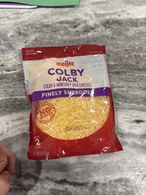 Colby Jack Colby & Monterey Jack Finely Shredded Cheeses, Colby Jack