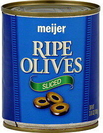 Sliced Ripe Olives