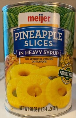 Pineapple Slices In Heavy Syrup, Heavy Syrup