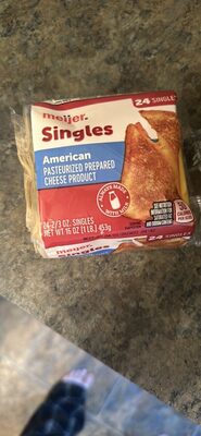 American Pasteurized Prepared Cheese Product Singles, American