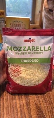 Italian Style Mozzarella Low-Moisture Part-Skim Shredded Cheese, Italian Style Mozzarella