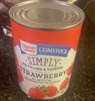 Duncan Hines Comstock Strawberry Pie Filling and Topping, 21 oz.