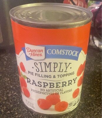 Duncan Hines Comstock Raspberry Pie Filling and Topping, 21 oz.