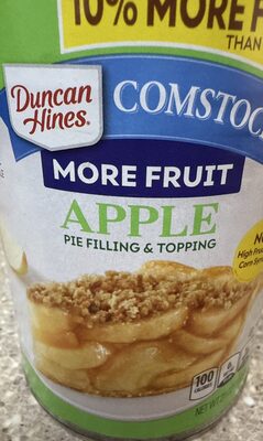 Duncan Hines Comstock More Fruit Apple Pie Filling and Topping, 21 oz.