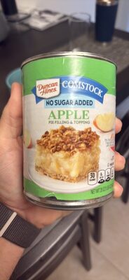Duncan Hines Comstock No Sugar Added Apple Pie Filling and Topping, 20 oz.