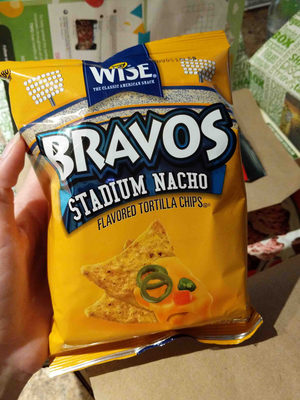 Stadium Nacho Flavored Tortilla Chips, Stadium Nacho